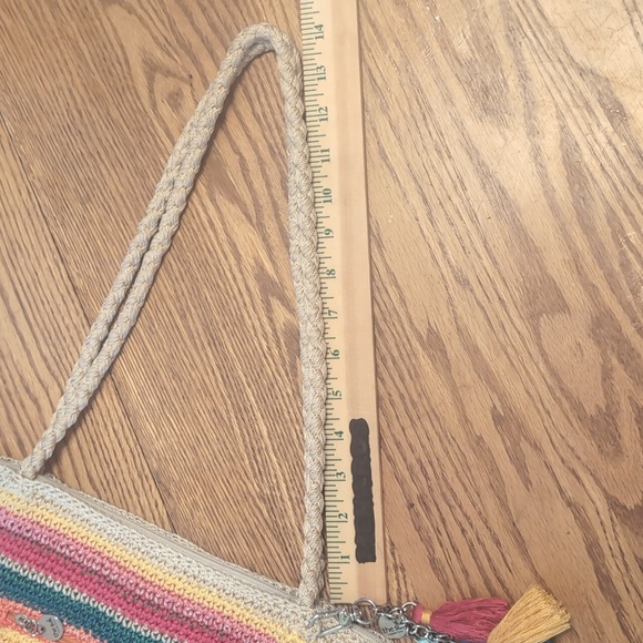 The Sak rainbow colored crochet boho Sak bag - Picture 14 of 15